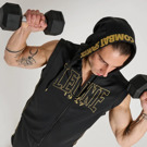 Leone DNA v2 HOODED SLEEVELESS SWEATSHIRT